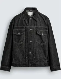 ZARA デニムジャケット ブラック Sサイズのサムネイル