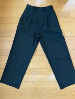 UNIQLO タックワイドパンツ ブラック S