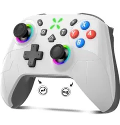 Switch1/2対応コントローラー 9色RGBライト 大容量1000mAh