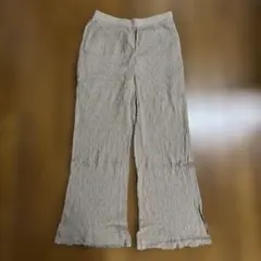GU フレアパンツ ベージュ XL