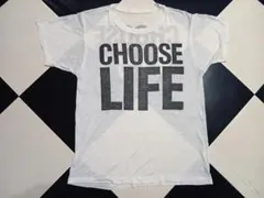 激レア！80'sヴィンテージ CHOOSE LIFE メッセージT両面プリント！