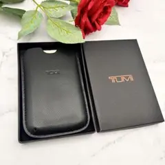 TUMI トゥミ スマホケース スリーブケース モバイルケース レザー ブラック