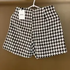 GRL ハウンドトゥース柄 ショートパンツ　タグ付未使用