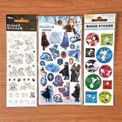ディズニー アナと雪の女王 チップとデール スヌーピー シール 3パックセット