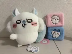 (新品未使用タグ付き)ちいかわ イヤッぬいぐるみ&ふわふわミニポーチセット