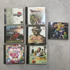PS1 ソフト 7本セット 묶음 판매 ドラゴンクエストVII 桃太郎電鉄V他