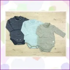 ❤︎Petitsucre❤︎新品❤︎長袖Tee風　ロンパース 　スカイブルー❤︎のサムネイル