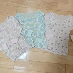 肌着　130　長袖　インナー　アンダー　シャツ　3枚　綿　コットン　ユニコーン