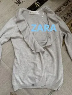 お値下げ！！ZARA ニットカーディガン　フリル