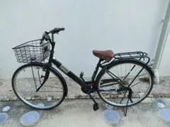 【滋賀県・引き取り】丸石サイクル MOTIF シティサイクル 自転車 ブラックのサムネイル