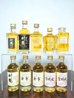 未開栓】 ニッカウイスキー セット 竹鶴 宮城峡 余市 旧ラベル 美品