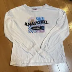 ANAPGIRL ホワイト 長袖カットソー S