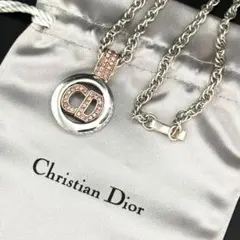 美品✨Dior ディオール ロゴ ネックレス CDロゴ サークル シルバー925のサムネイル