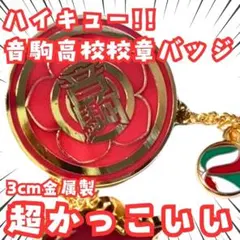 ハイキュー 音駒高校 校章 ピンバッジ バッジ グッズ 国内3cm【残5】