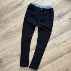 GLAZOS グラソス極暖 起毛 スキニー　パンツ ストレッチ ブラック 黒