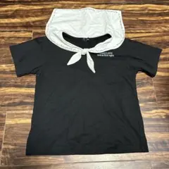 JENNI LOVE★セーラーカラー Tシャツ ブラック★150cmのサムネイル
