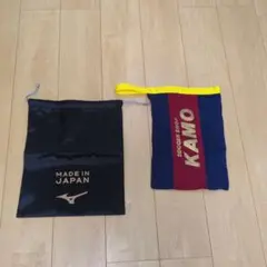 MIZUNO シューズ袋 SOCCER SHOP KAMO 巾着セットのサムネイル