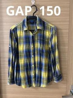 【週末SALE】GapKids 長袖シャツ 150cm チェック柄
