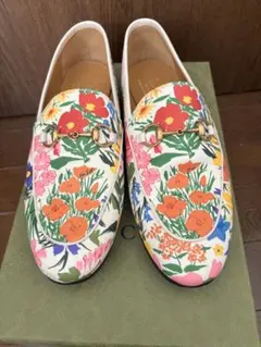 GUCCI グッチ花柄ローファーフラットシューズ37.5のサムネイル