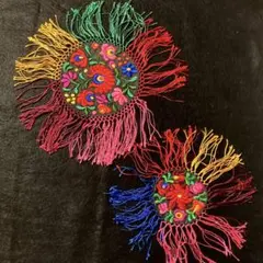 ハンガリー　マチョー刺繍　　　　　　インテリア小物　　　大小各1点のサムネイル