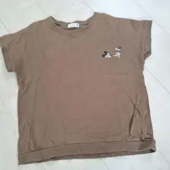branshes ミッキー Tシャツ 140cm ブラウン