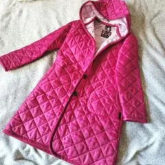 Lavenham ピンク キルティングコート 36