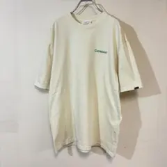 COVERNAT カバーナット ロゴ刺繍Tシャツ アイボリー 白 S 韓国のサムネイル