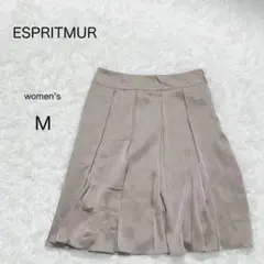【ESPRITMUR】フレアスカート裏地付 上品 春秋 フォーマル シンプル