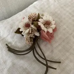 卒業　入学式　セレモニー　バラ フラワー コサージュ　レトロ　ヴィンテージ