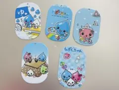 しずくちゃん プレートキーホルダー5枚セット