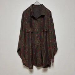 古着❣️ペイズリー柄オーバーサイズシャツ