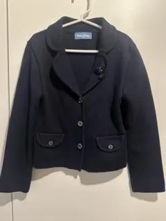 Familiar ファミリア☆ニットジャケット ネイビー 入学式 卒園式 130