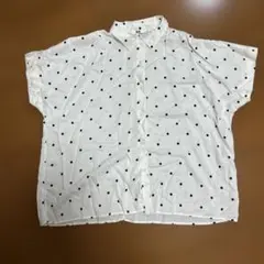 UNIQLO 半袖ドット柄シャツ Mサイズ