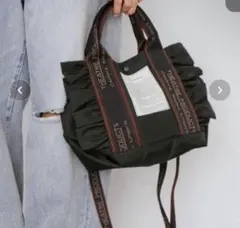 テムズ フリル2WAYショルダーバッグ-M-/NAVYテープ