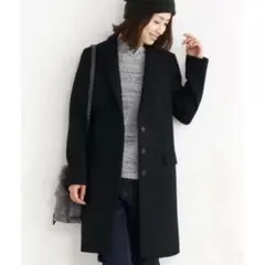 クリーニング済☆BEAUTY & YOUTH☆ダブルメルトンチェスターコート