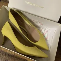 トゥモローランド パンプス 日本製 靴 新品 スエード ヒールパンプス 36