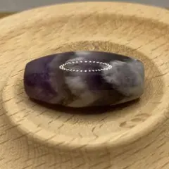 ドリームアメジスト 天珠型　楕円形 ルース　貫通穴あり