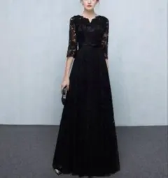 新品　アルカドレス ARUKA DRESS ロングワンピース　総レース　リボン