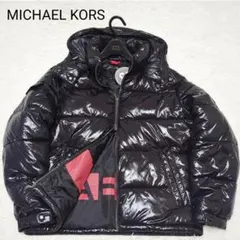 極美品✨マイケルコース ダウンジャケット 黒 ダブルジップ 手洗い可 メンズ М