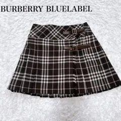 美品　バーバリー ミニ　巻きスカート ノバチェック プリーツ ベルト y2k