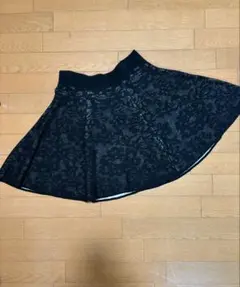 Milly ブラック フレアスカート S