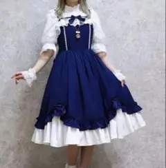 新品 Chalmiere シャルミエール はしごレースワンピース えんじRED