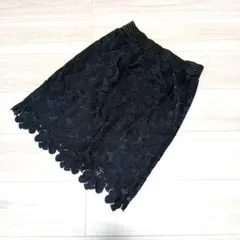 ロペピクニック　カットワークタイトスカート