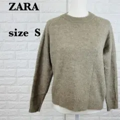 ZARAザラ 長袖ニット セーター ウール アルパカ混【929】のサムネイル