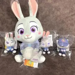 ズートピア2ミニしっぽマスコット ＆youマスコット こてっとぺったん ジュディ