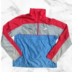 80s Nike 紺タグ ナイロンジャケット ハーフジップ