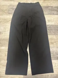 UNIQLO タックワイドパンツブラック S