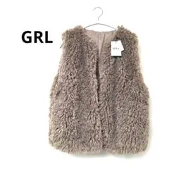 【新品タグ付】GRL グレイル ファーベスト モカ F