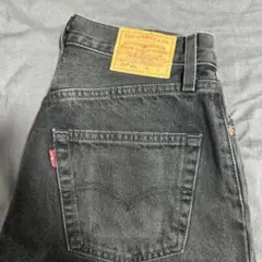 Levi's 501 ブラックストレートデニム
