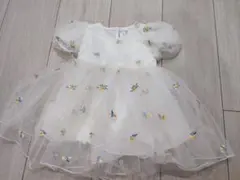 SHEIN 花柄刺繍 チュール ベビードレス